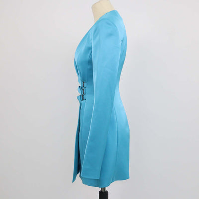 The Attico Capri Blue Polyester Jacqueline Mini Dress
