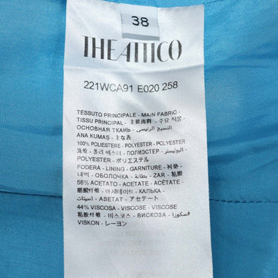 The Attico Capri Blue Polyester Jacqueline Mini Dress