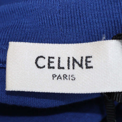 Celine Blue Cotton Triomphe Loose T-Shirt