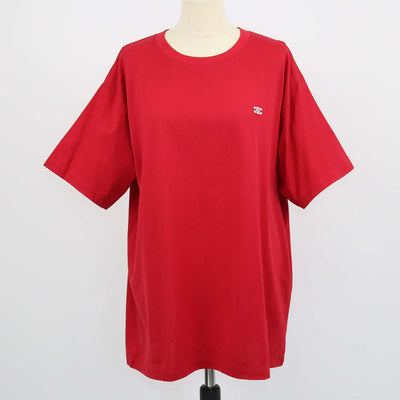 Celine Red Cotton Triomphe Loose T-Shirt