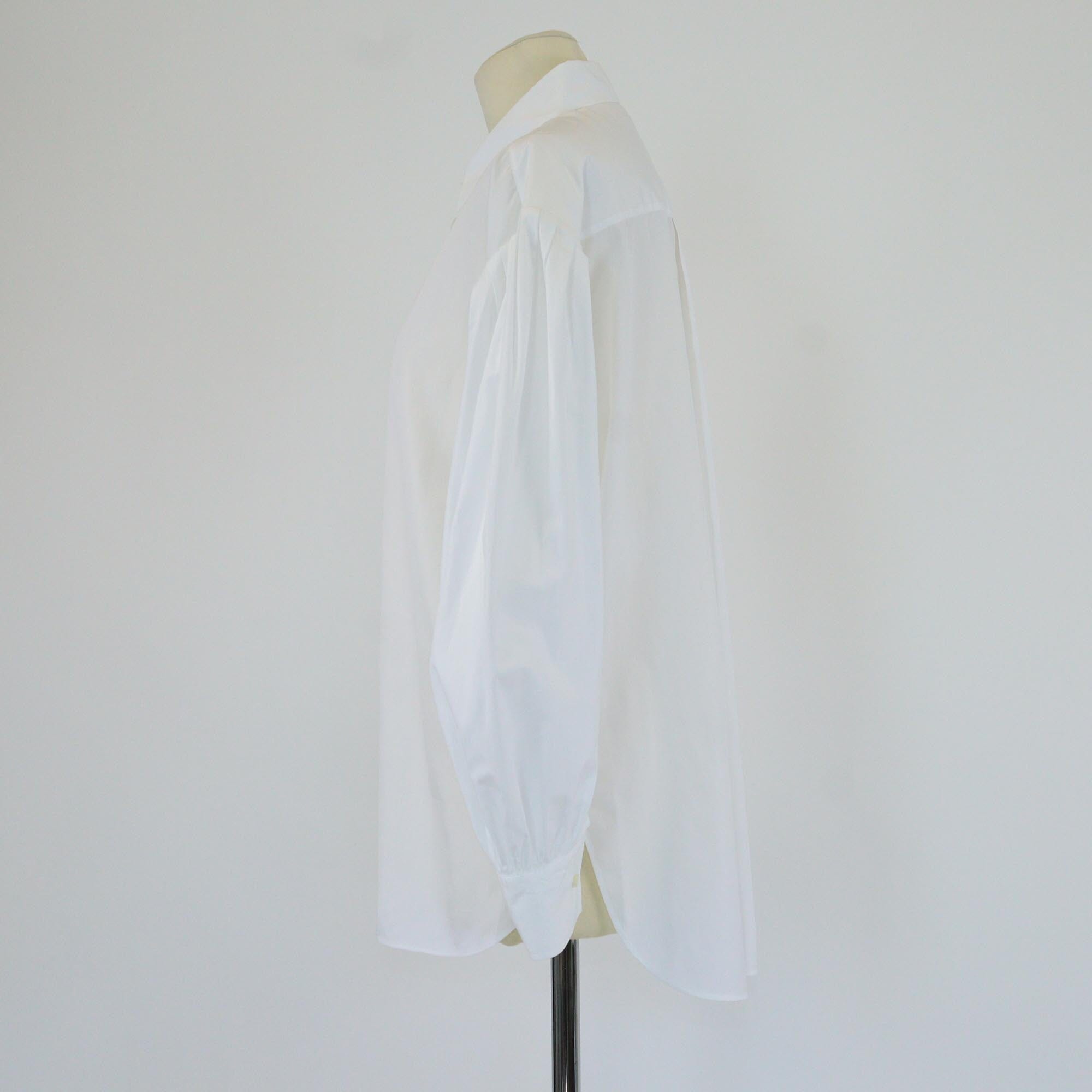 Christian Dior White Bee Embroidery Pleated Long Sleeve Shirt Womens Christian Dior 