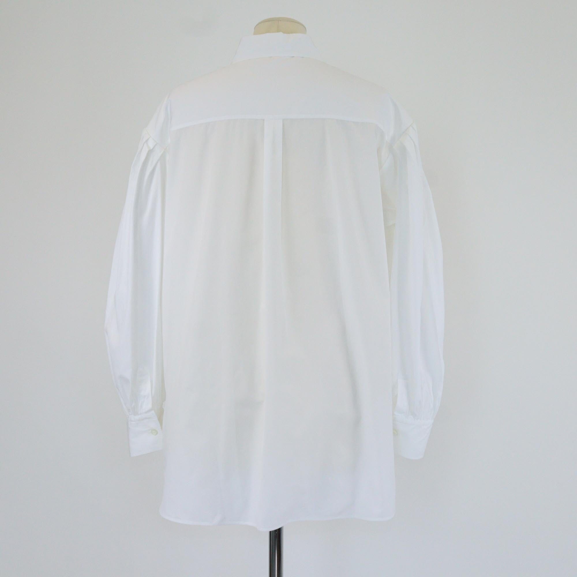 Christian Dior White Bee Embroidery Pleated Long Sleeve Shirt Womens Christian Dior 