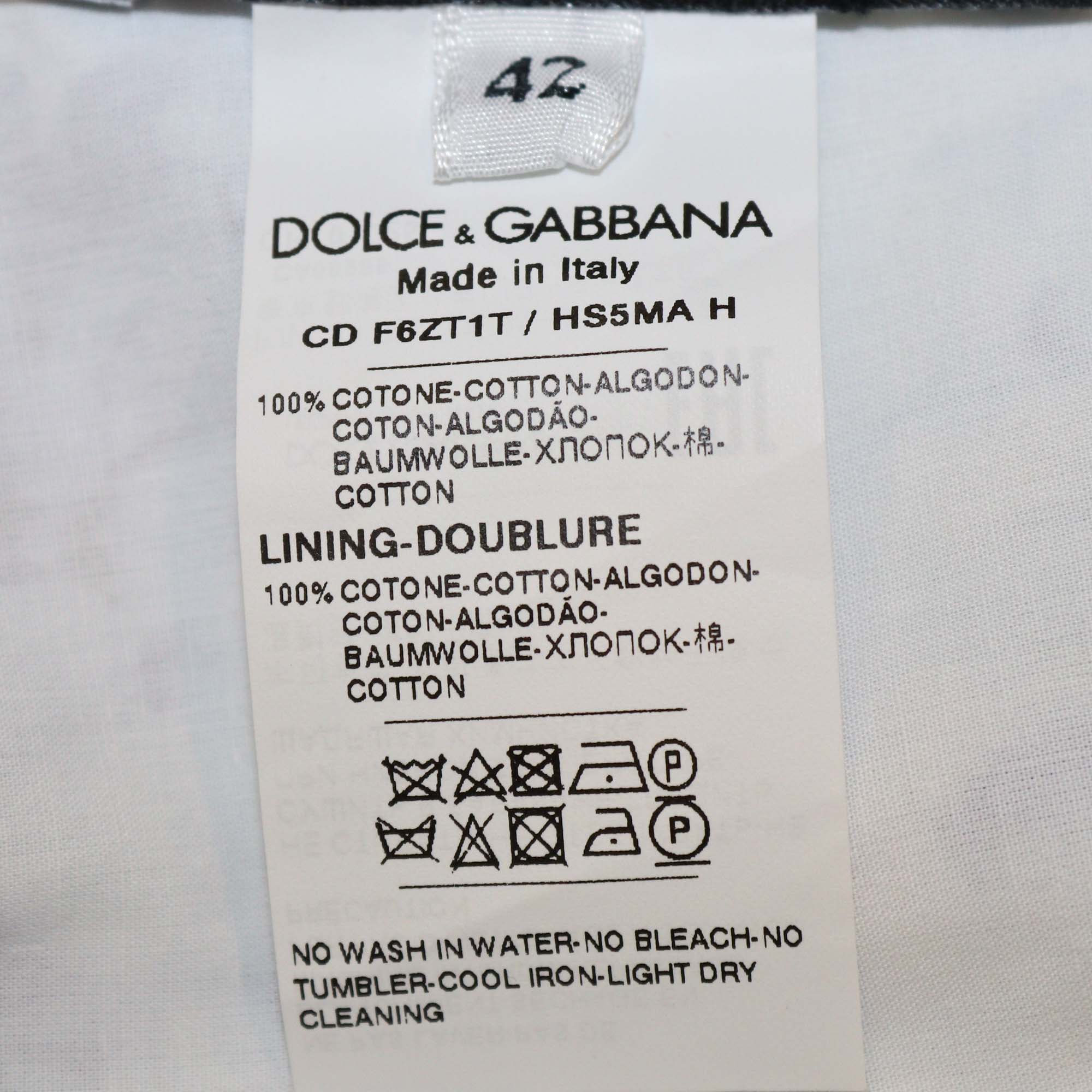 Dolce & Gabbana Multicolor Cotton Floral Print Sleeveless Midi Dress