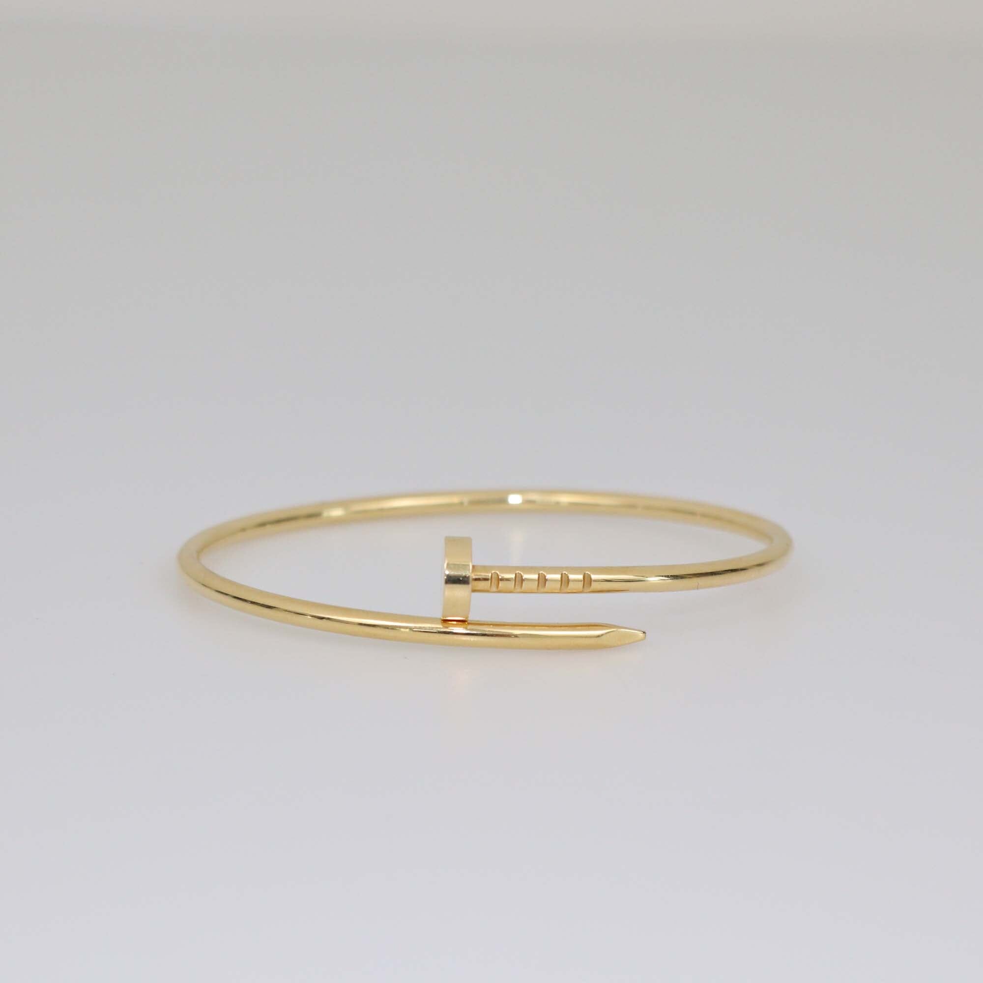 Cartier Juste Un Clou 18k Yellow Gold Small Model Bracelet 16 Womens Cartier 