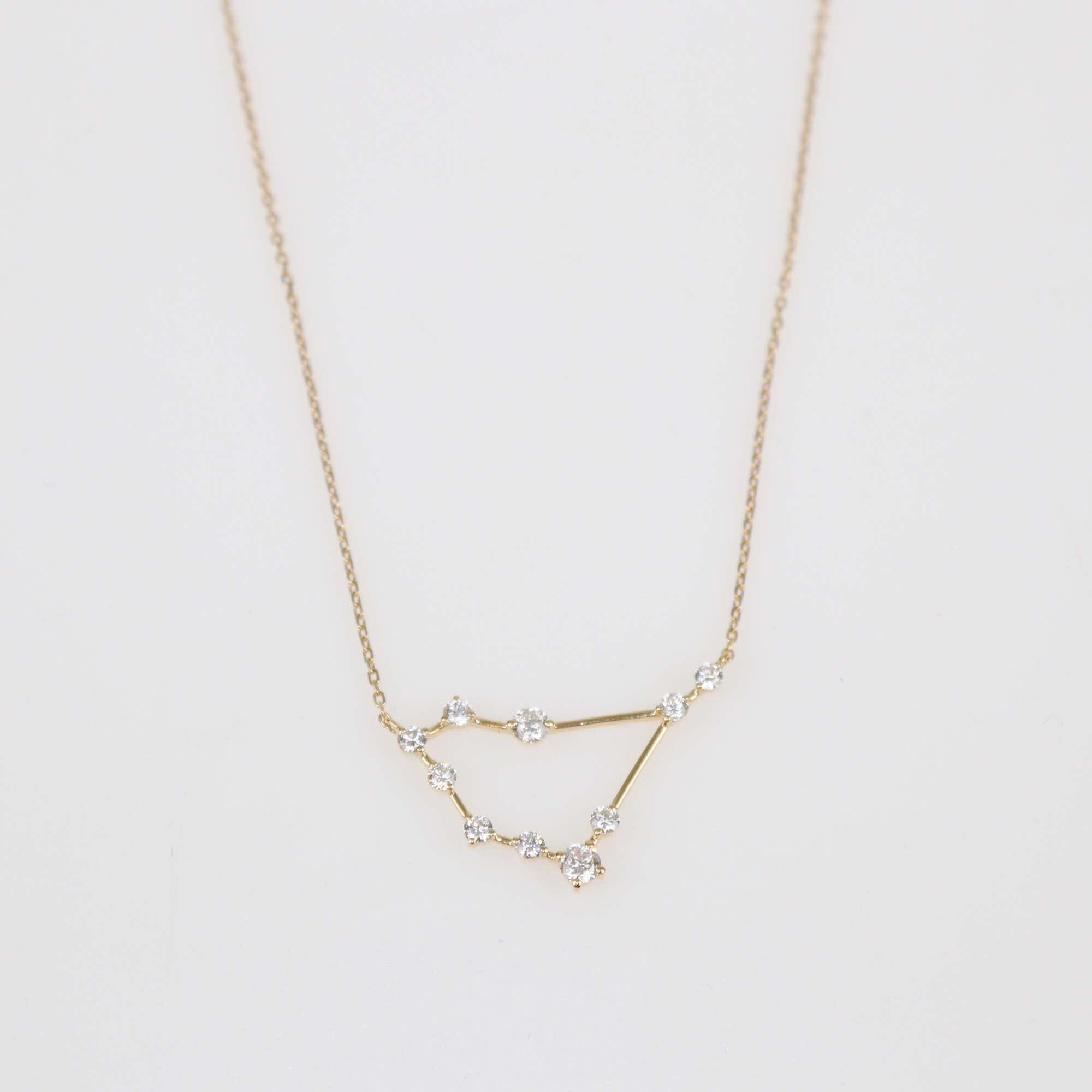 Fergus James Capricorn 18K yellow Gold Diamond Necklace Womens Fergus James 