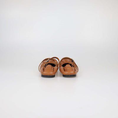 Hermes Naturel Leather Jolly Ballet Flats