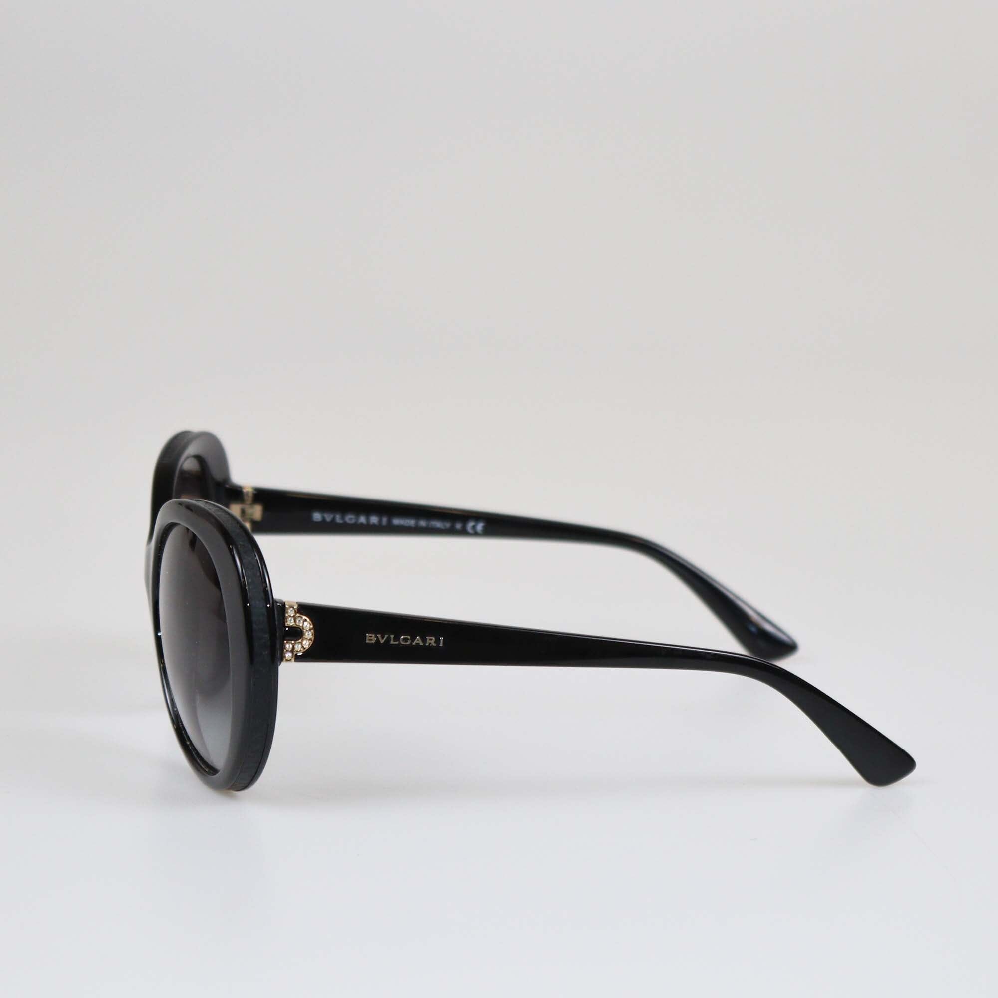 Bvlgari Black Gradient Butterfly Sunglasses Womens Bvlgari 