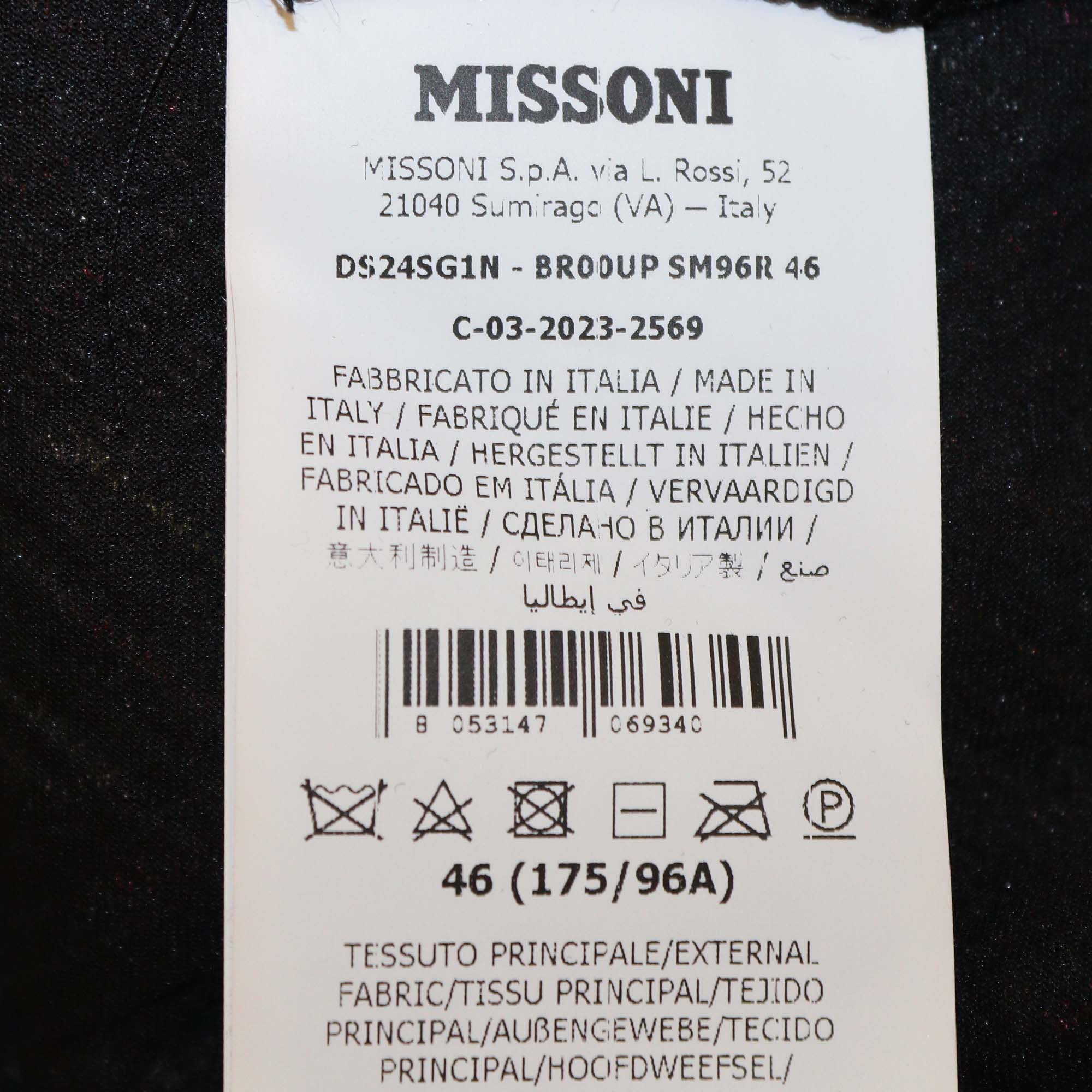 Missoni Multicolor Wool Zigzag Rachel Midi Dress