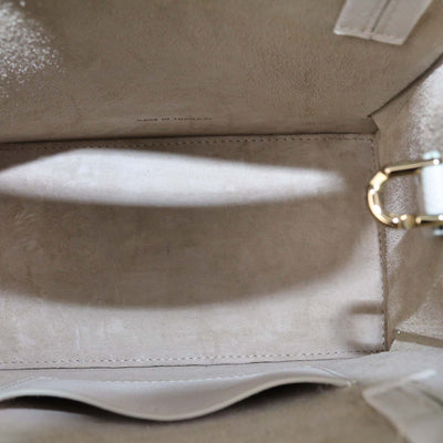 Boyy White Leather Bobby 18 Tote