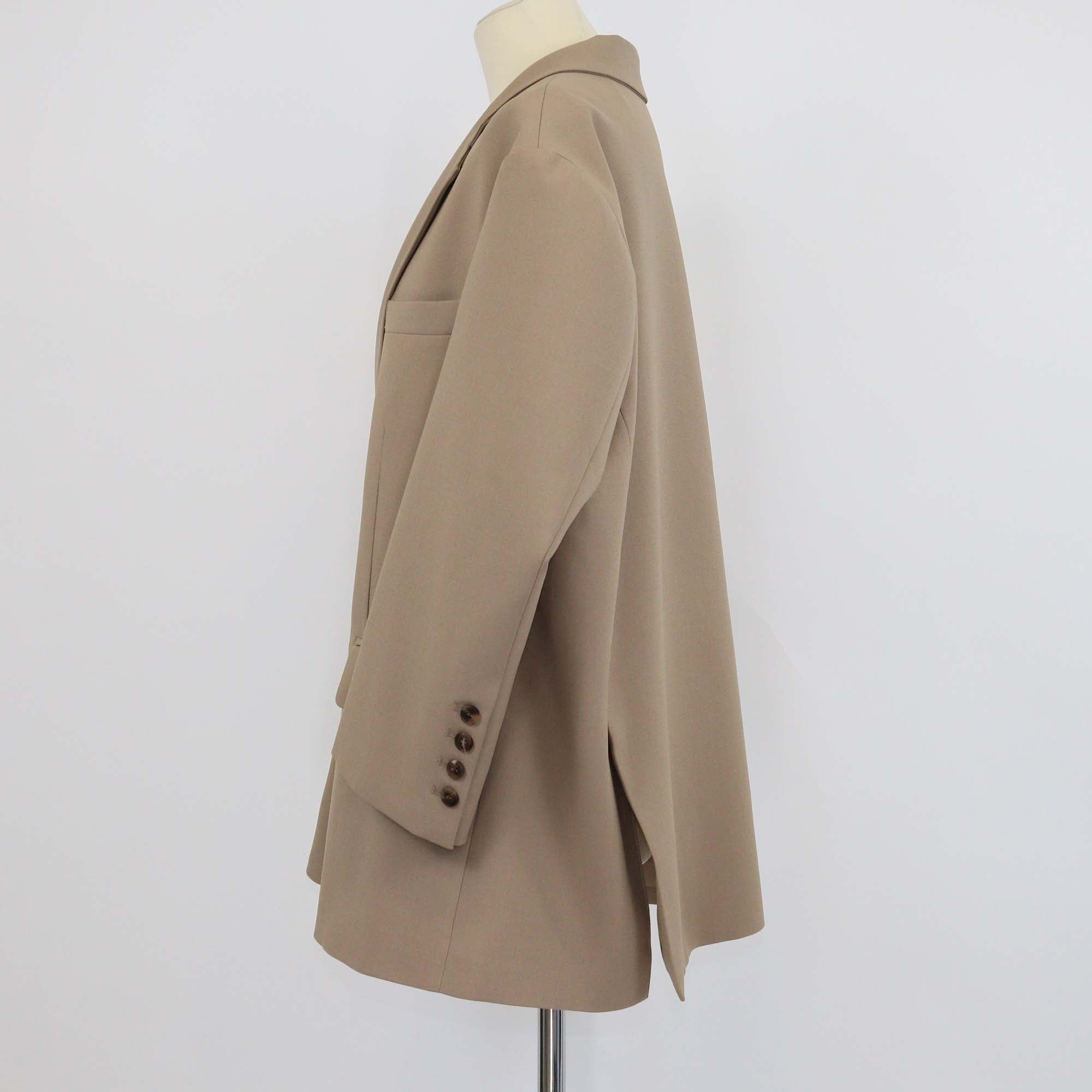 The Frankie Shop Beige Bea Single Breasted Blazer