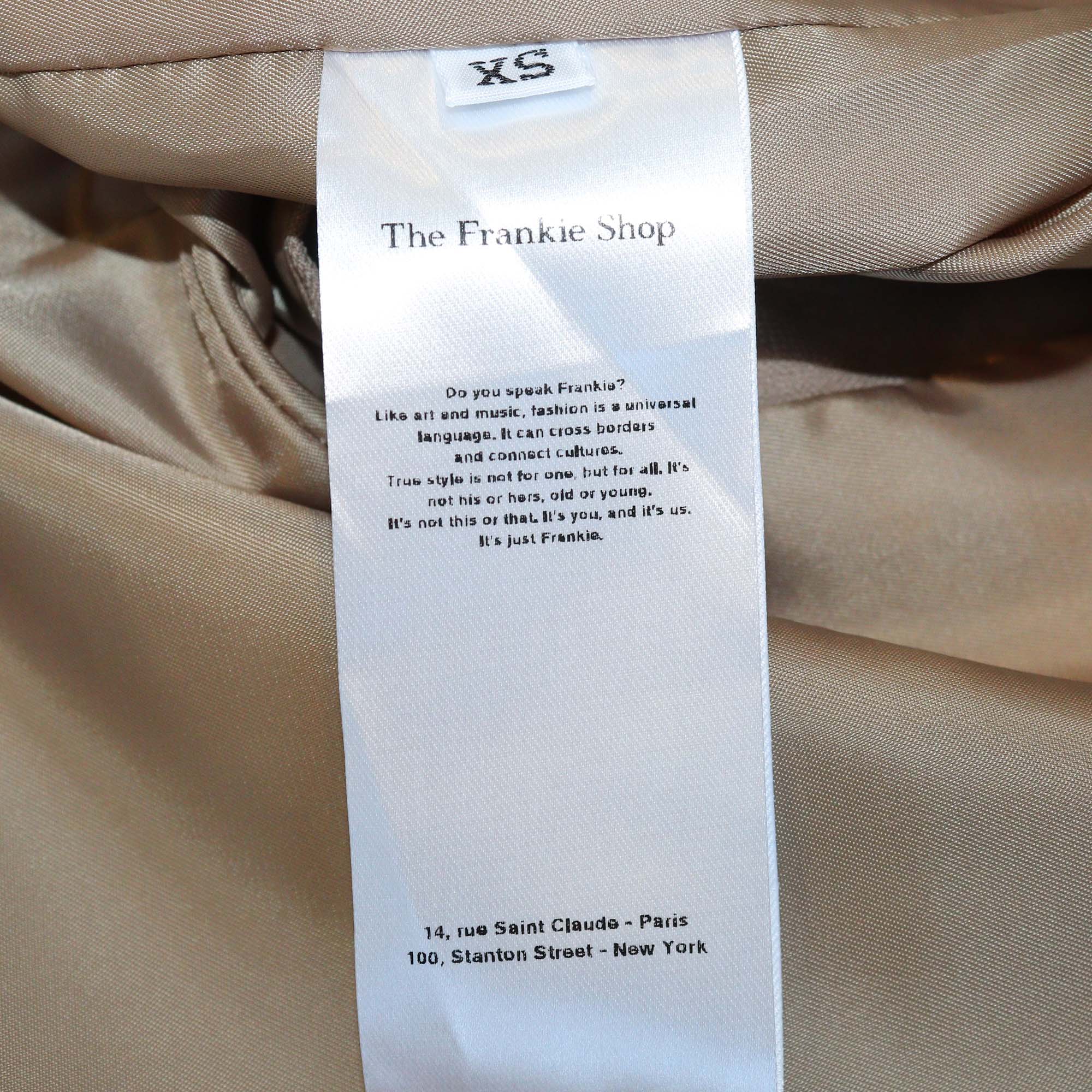 The Frankie Shop Beige Bea Single Breasted Blazer