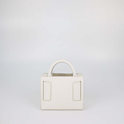Boyy White Leather Bobby 18 Tote