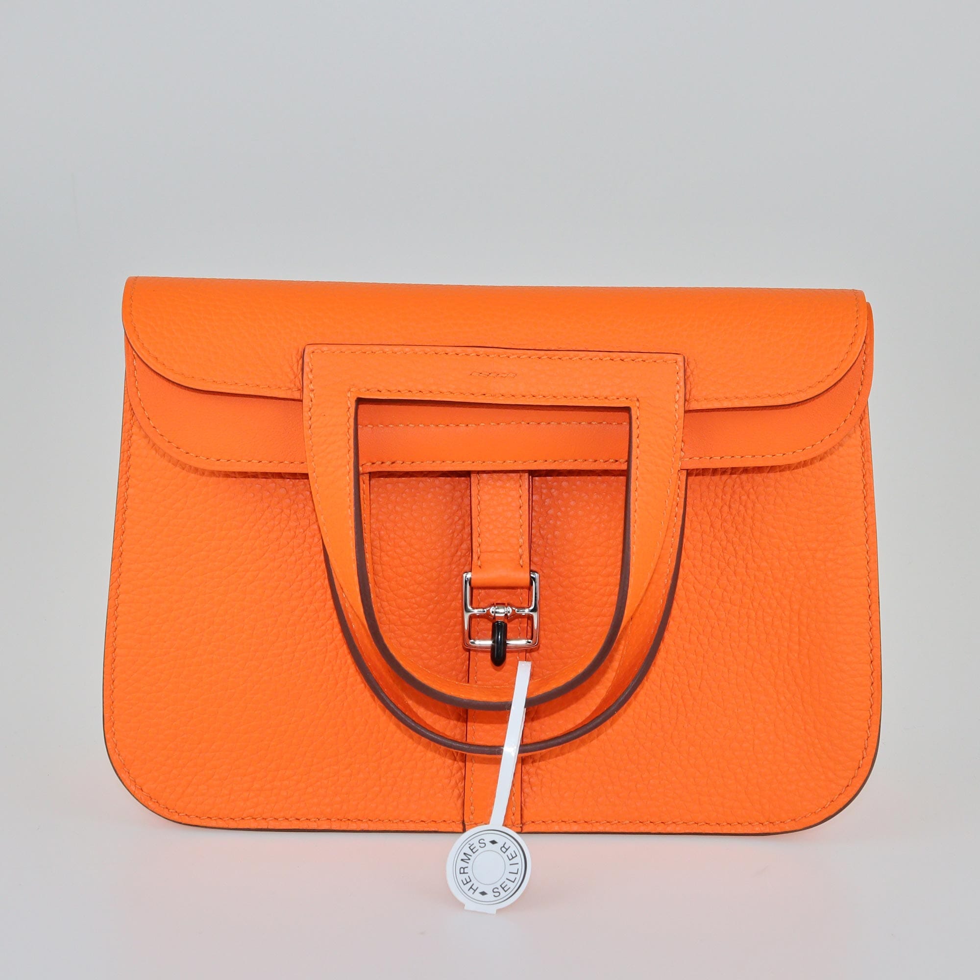 Hermes Orange Poppy Halzan Bag Bags Hermes 