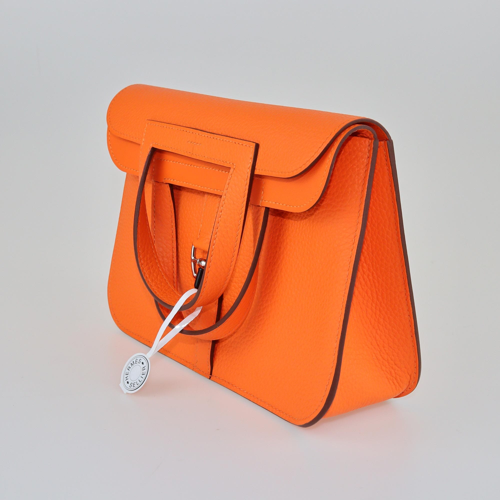 Hermes Orange Poppy Halzan Bag Bags Hermes 