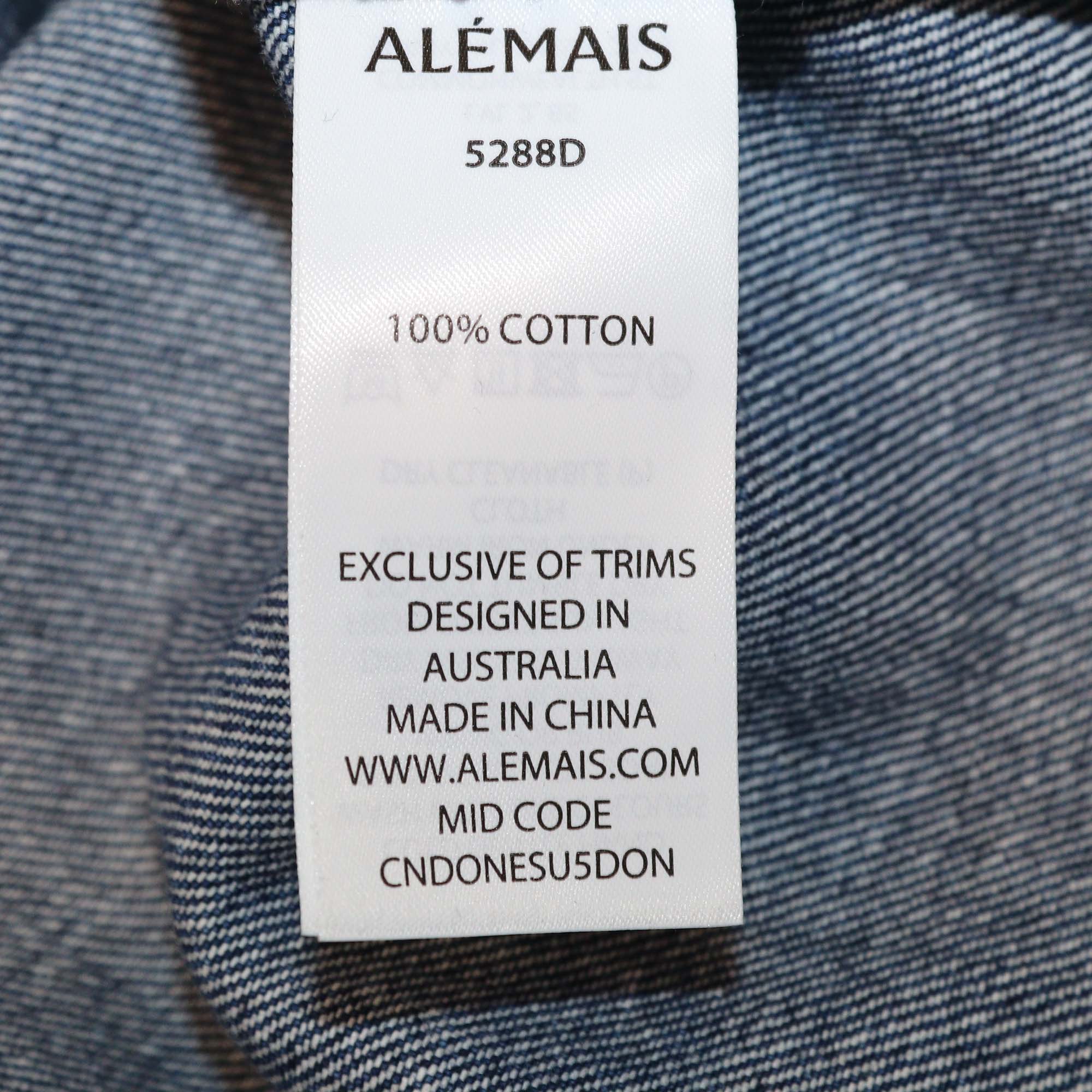 Alemais Blue Denim Patches Speedy Mini Dress