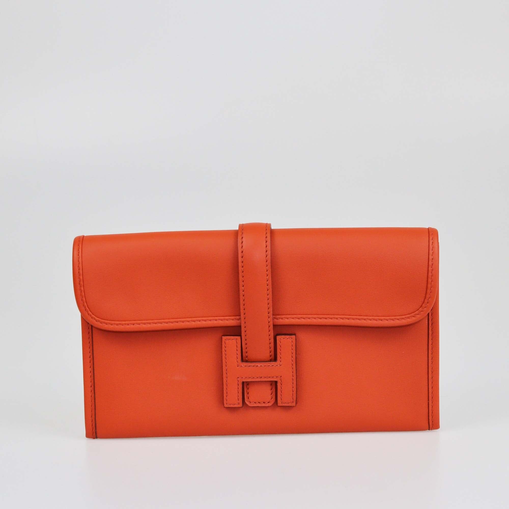 Hermes Cuivre Swift Mini Jige Clutch Womens Hermes 