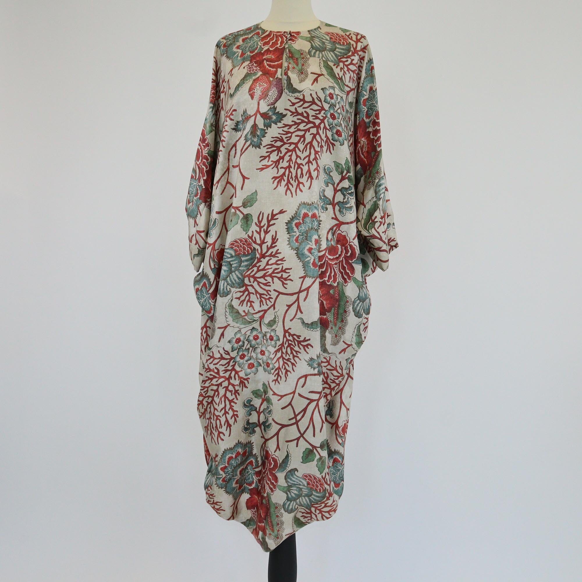 Biyan Multicolor Floral Print Poncho Dress
