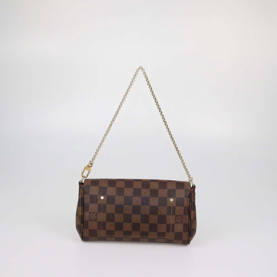 Louis Vuitton Damier Ebene Canvas Favorite PM Bag
