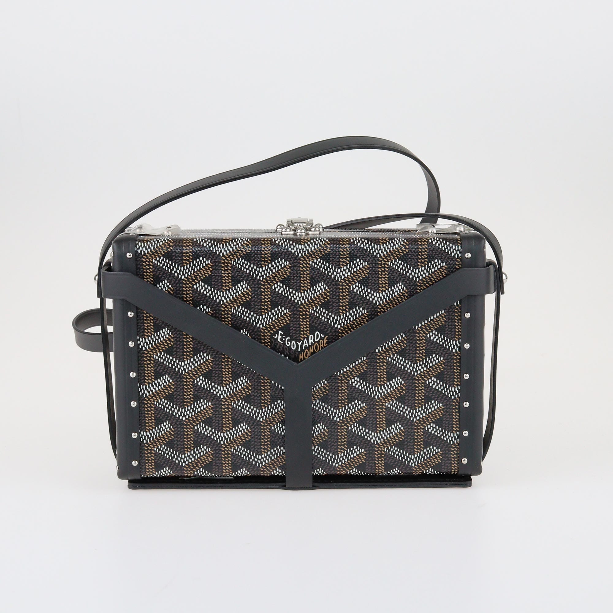 Goyard Black Minaudiere Trunk Bag Bags Goyard 