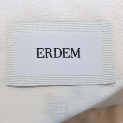 Erdem White/Black Jersey Constance Embroidered Poplin Top