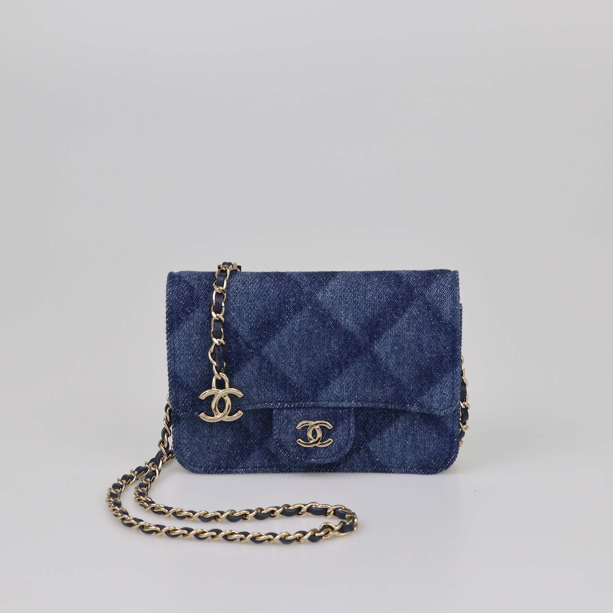 Chanel Denim Printed Belt Bag Womens Chanel 