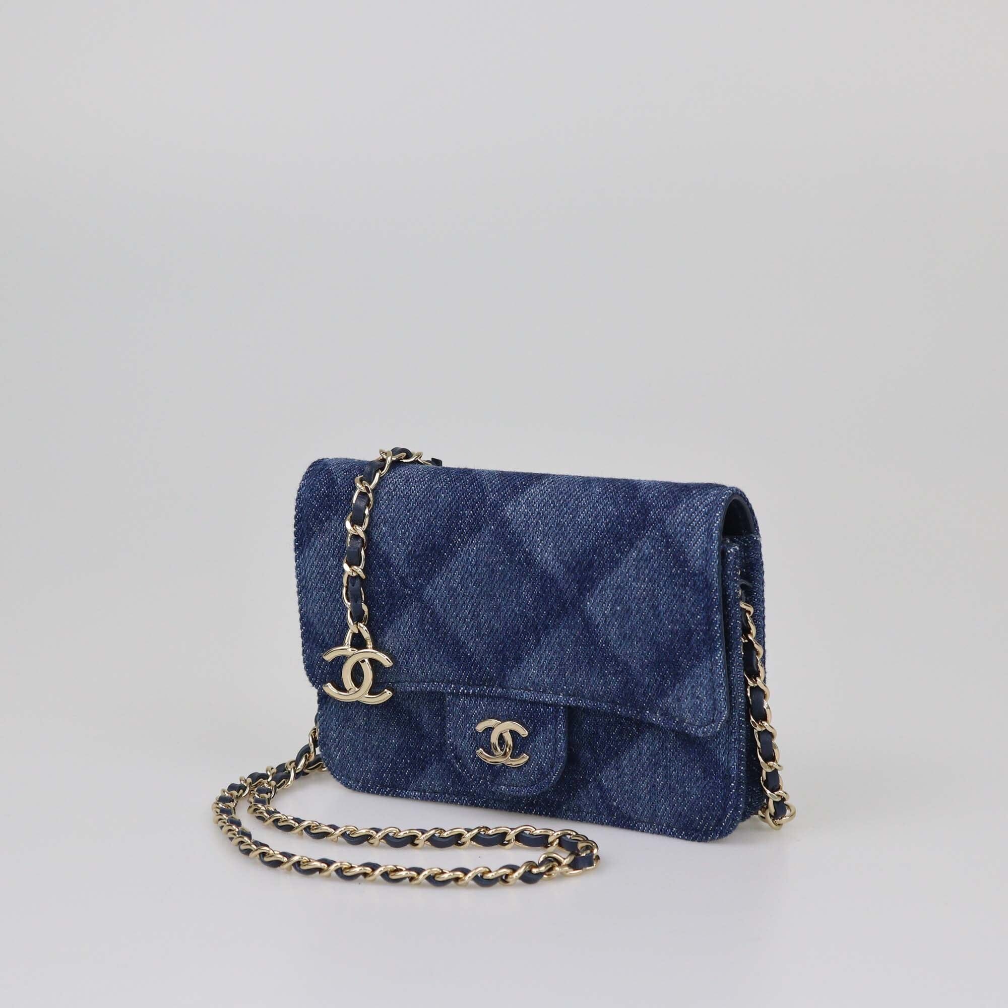 Chanel Denim Printed Belt Bag Womens Chanel 