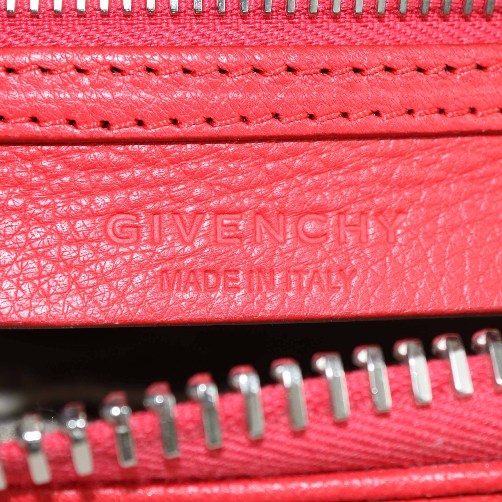 Givenchy Red Mini Leather Antigona Satchel Womens Givenchy 