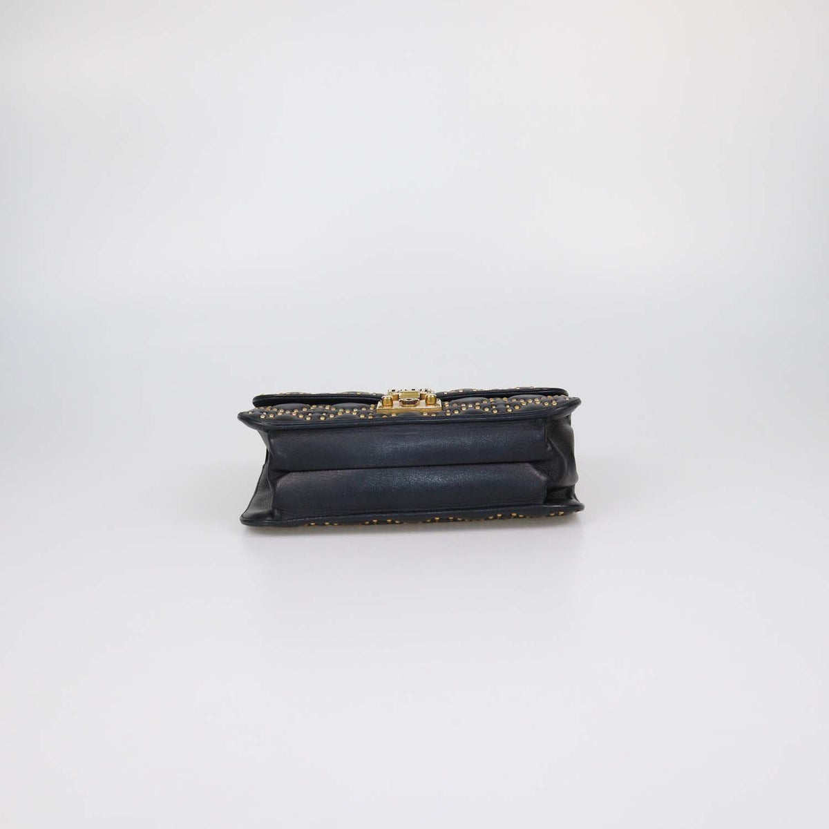 Christian Dior Black Studded Quilt Leather Medium DiorAddict Flap Bag