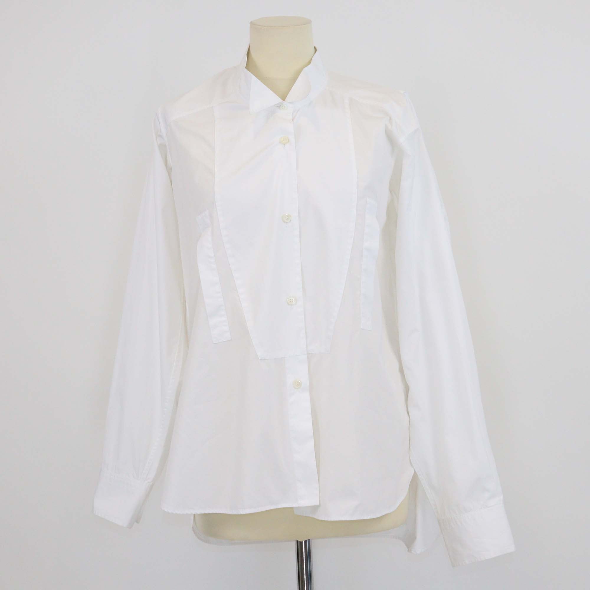 Loewe White Cotton Button Up Long Sleeve Shirt