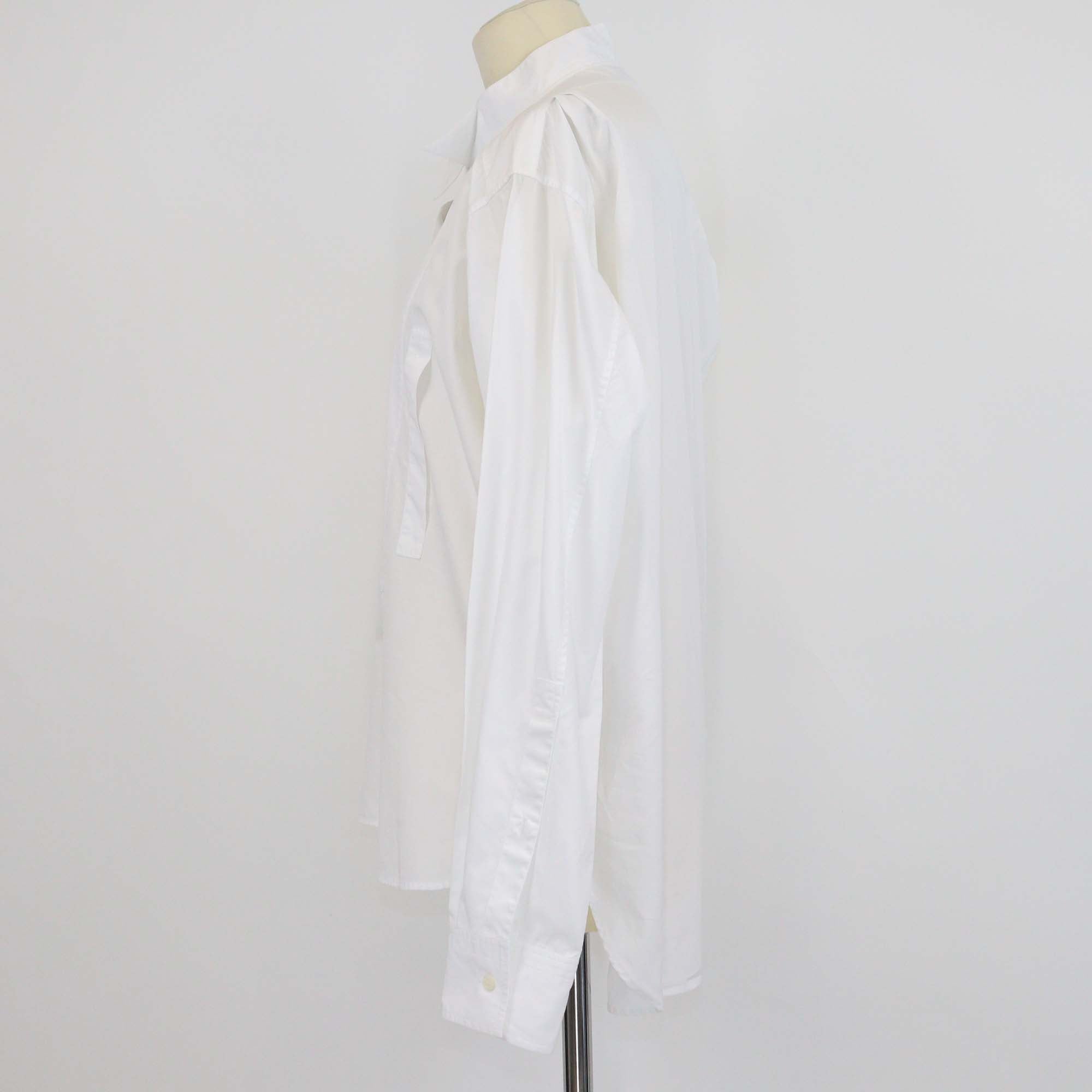 Loewe White Cotton Button Up Long Sleeve Shirt
