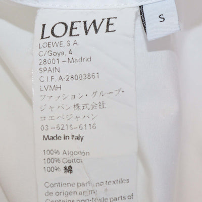 Loewe White Cotton Button Up Long Sleeve Shirt