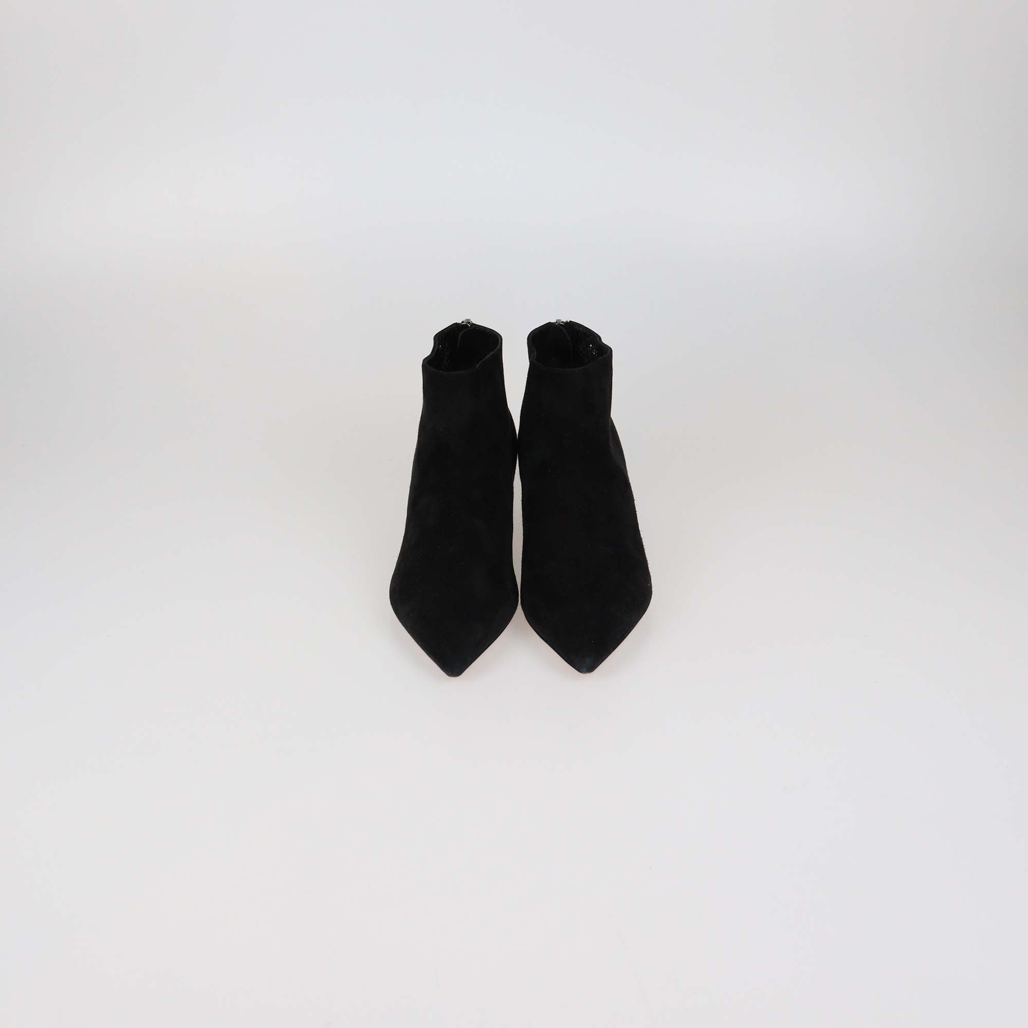 Christian Dior Black Suede Pointed Toe Booties