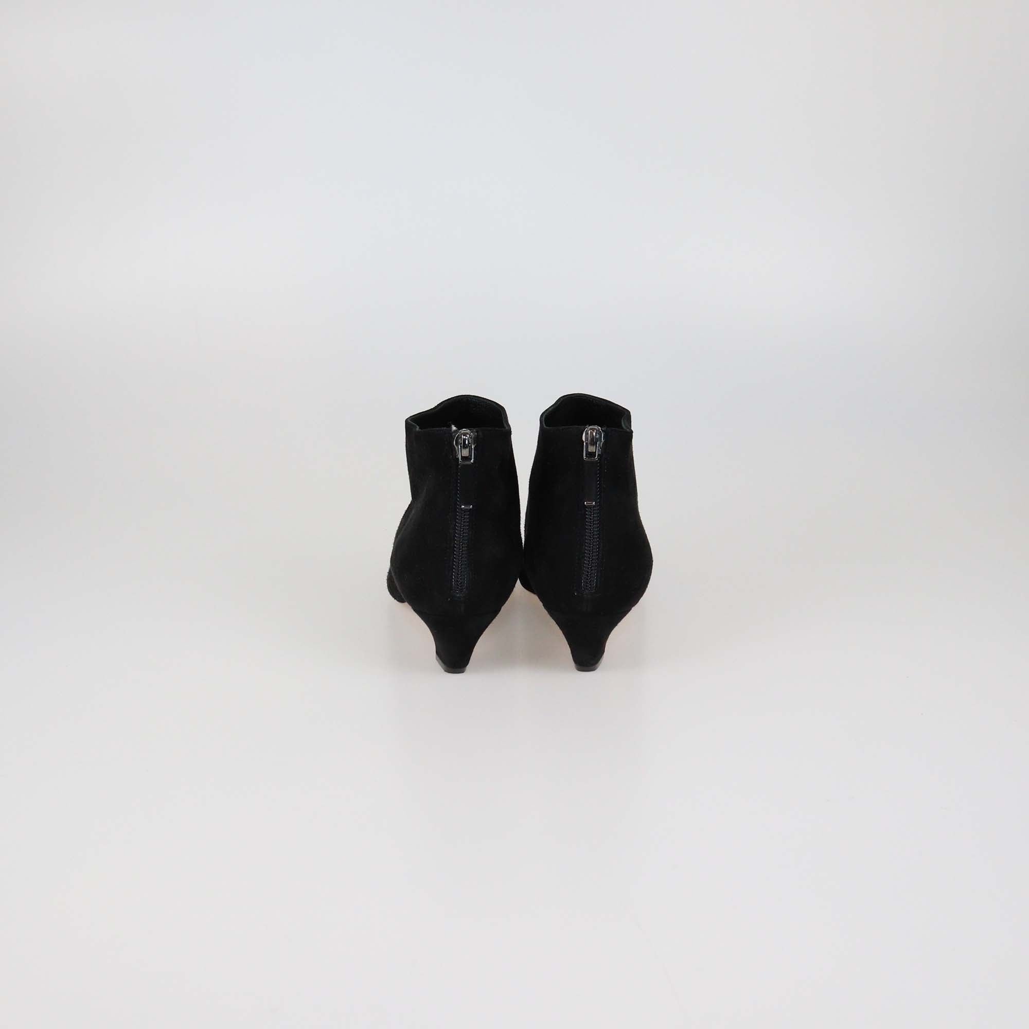 Christian Dior Black Suede Pointed Toe Booties