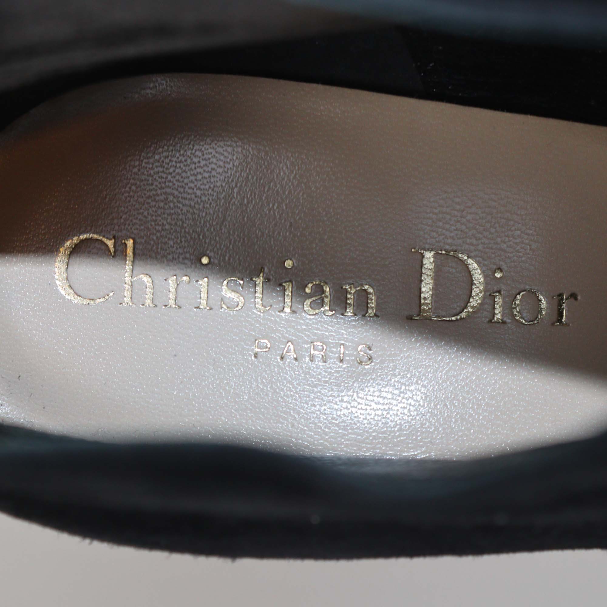 Christian Dior Black Suede Pointed Toe Booties