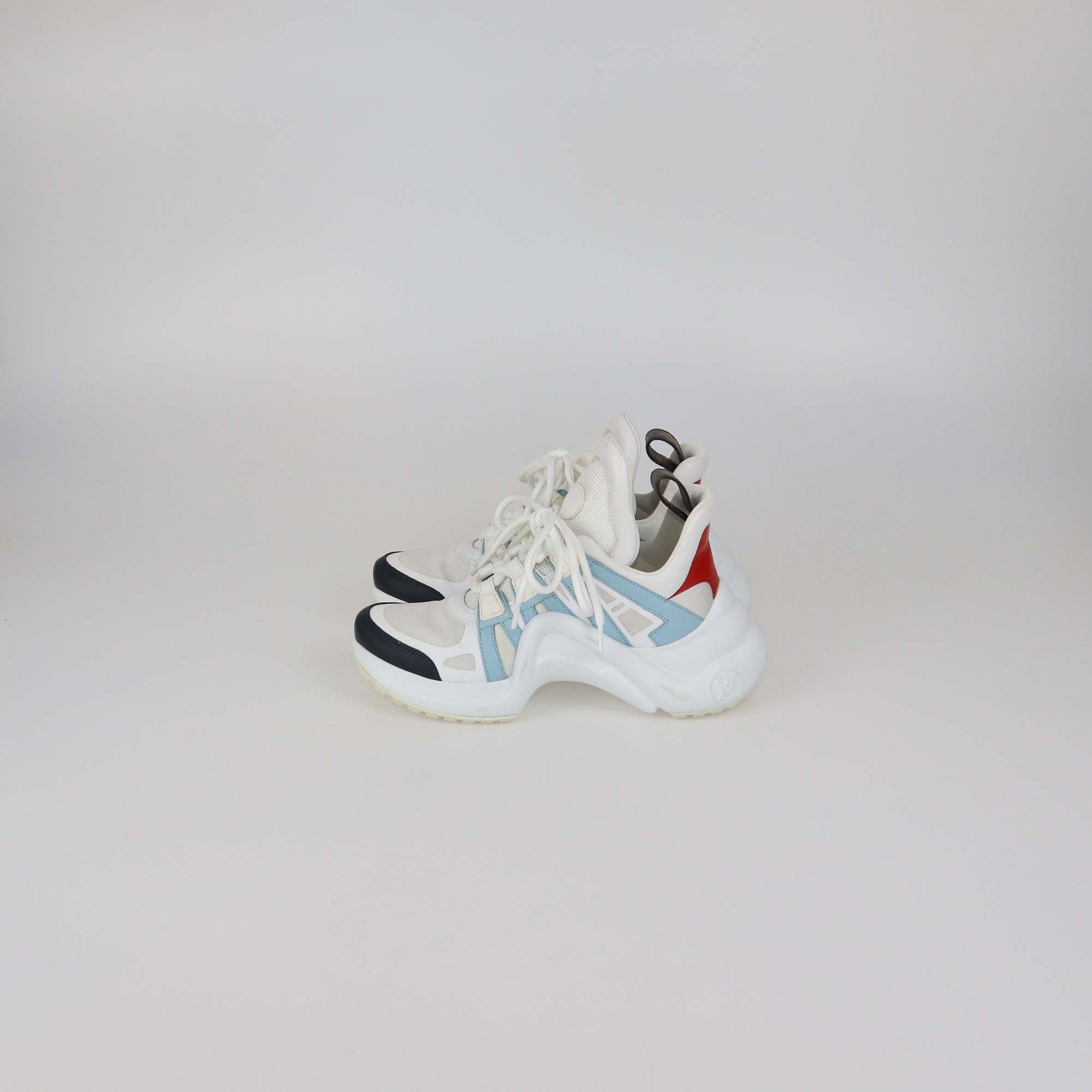 Louis Vuitton Multicolor Leather and Fabric Archlight Sneakers