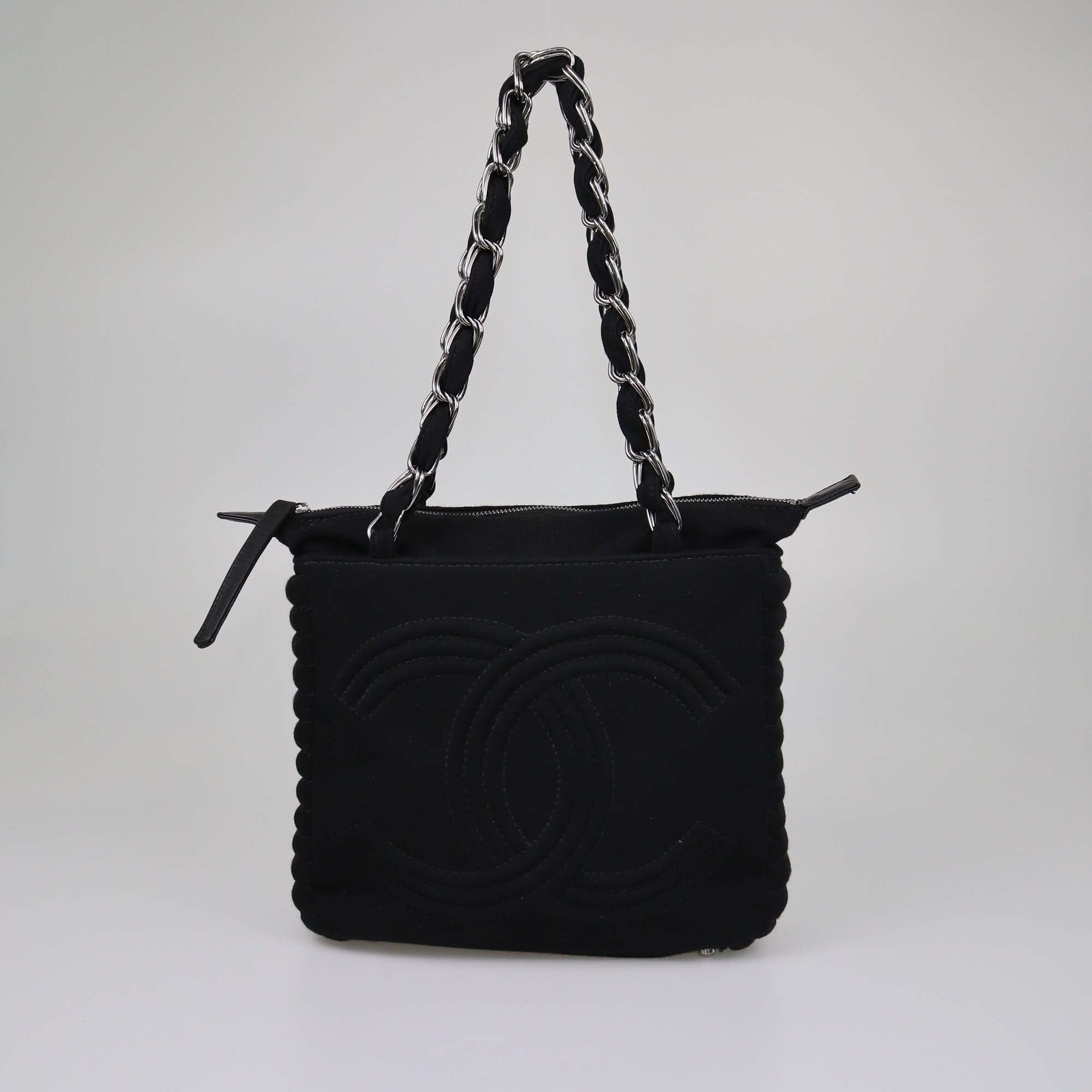 Chanel Black CC Chain Tote Womens Chanel 