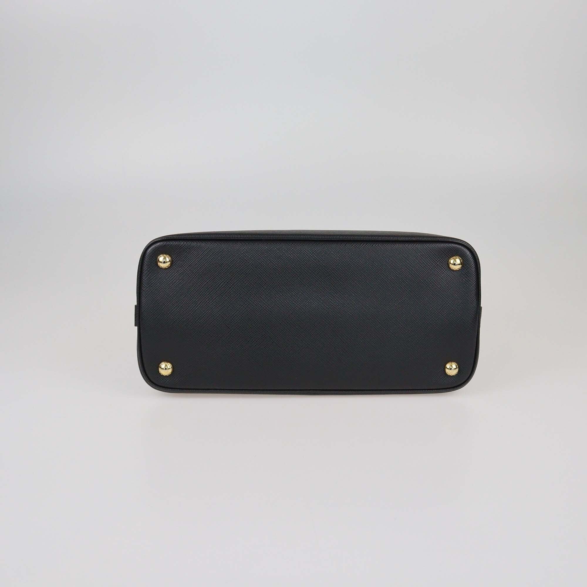 Prada Black Matinee Saffiano Cuir Leather Tote Bag Womens Prada 
