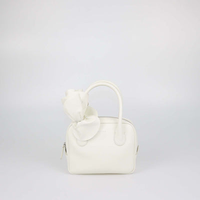 Magda Butrym Off White Leather Brigitte Square Bag
