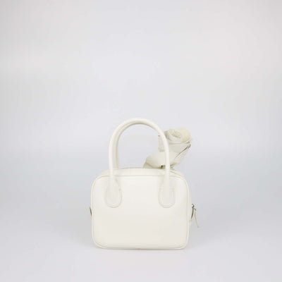 Magda Butrym Off White Leather Brigitte Square Bag