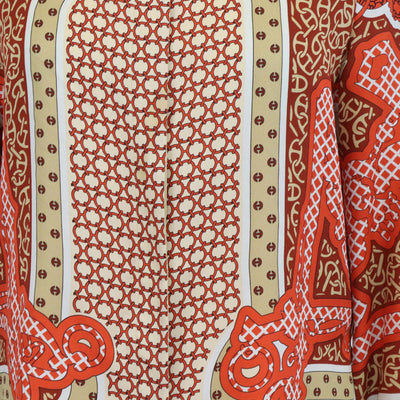Hermes Multicolor Silk Eperon d'Or Bandana Print Shirt