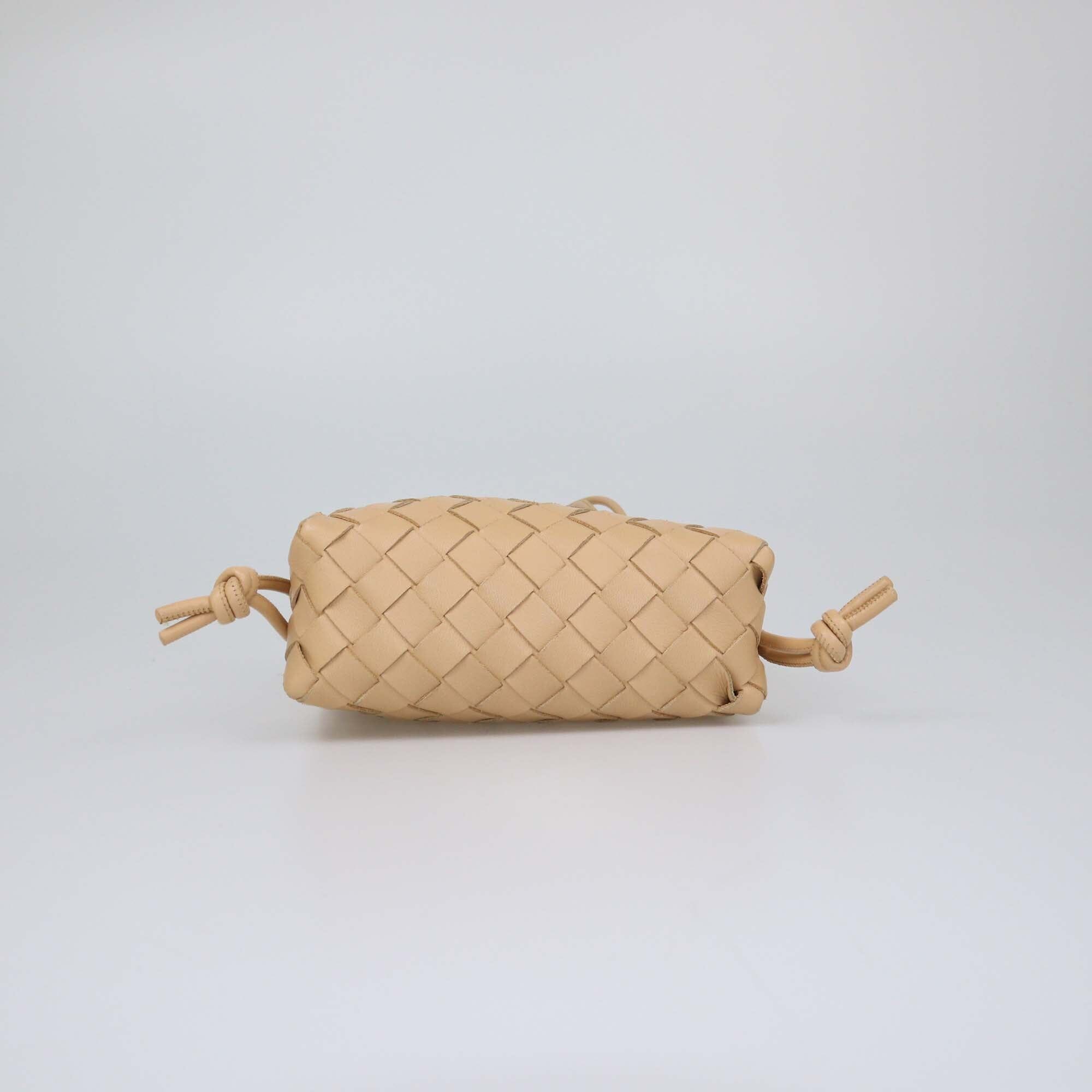 Bottega Veneta Beige Intrecciato Mini Loop Camera Bag Womens Bottega Veneta 