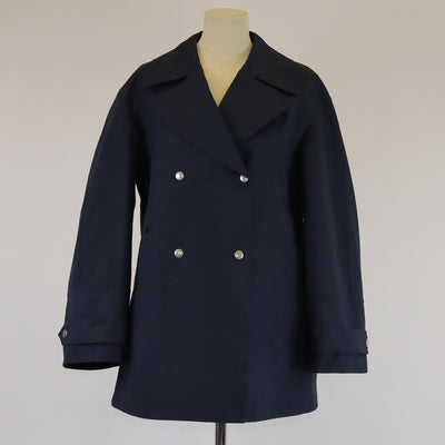 Christian Dior Navy Blue Oblique Inner Double Breasted Jacket Womens Christian Dior 