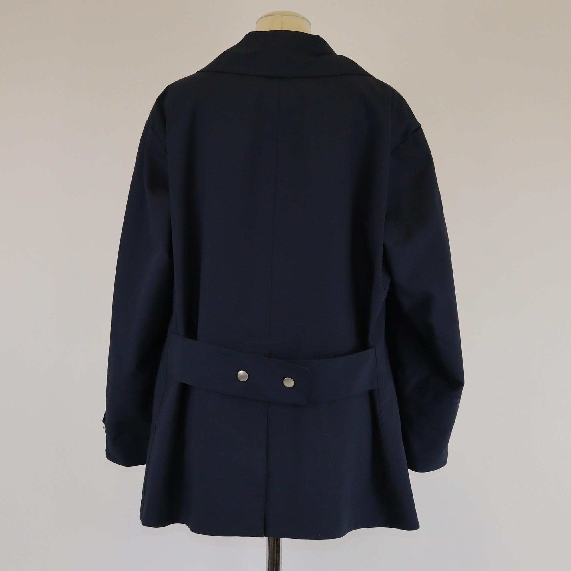 Christian Dior Navy Blue Oblique Inner Double Breasted Jacket Womens Christian Dior 