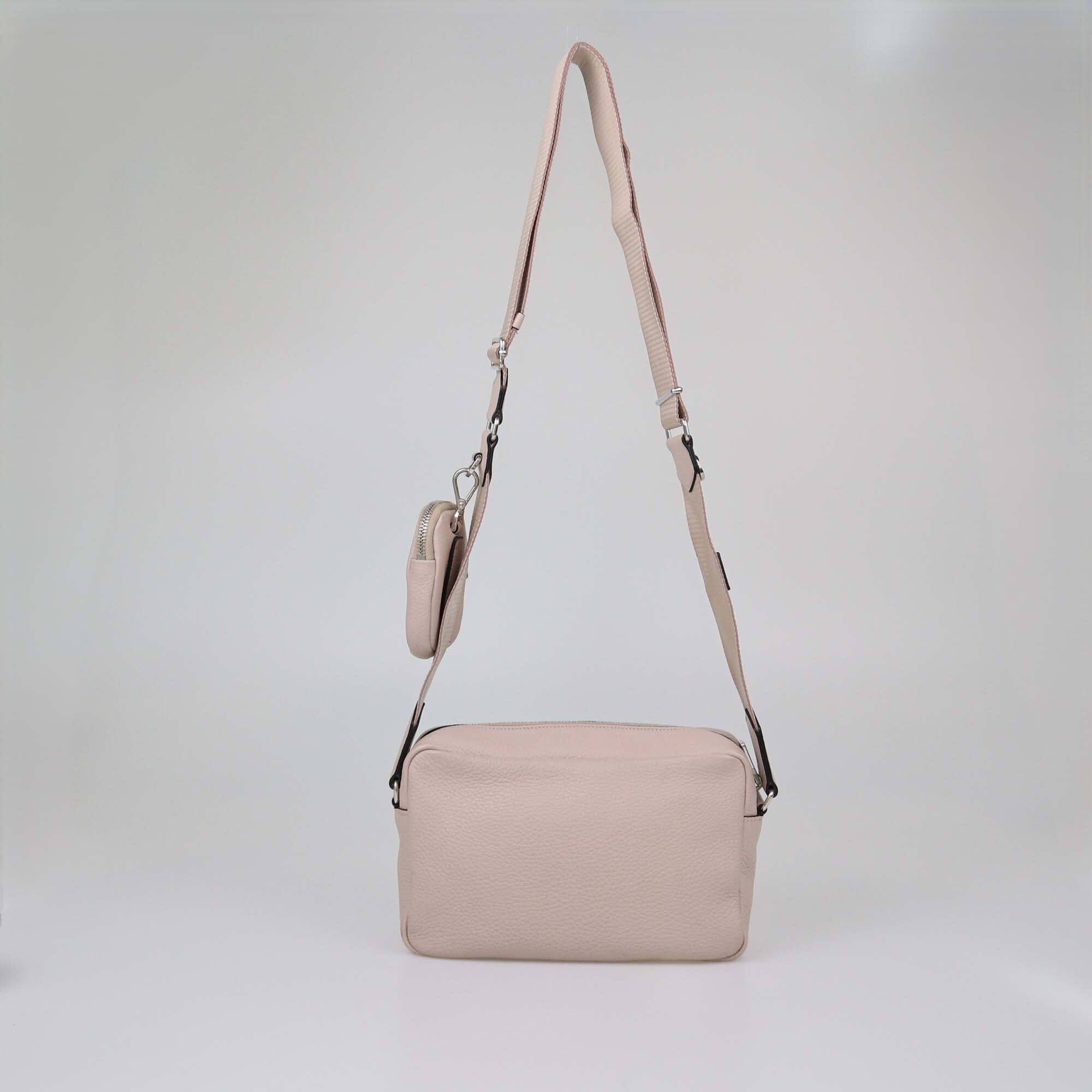 Prada Beige Vitello Daino Messenger Bag Womens Prada 