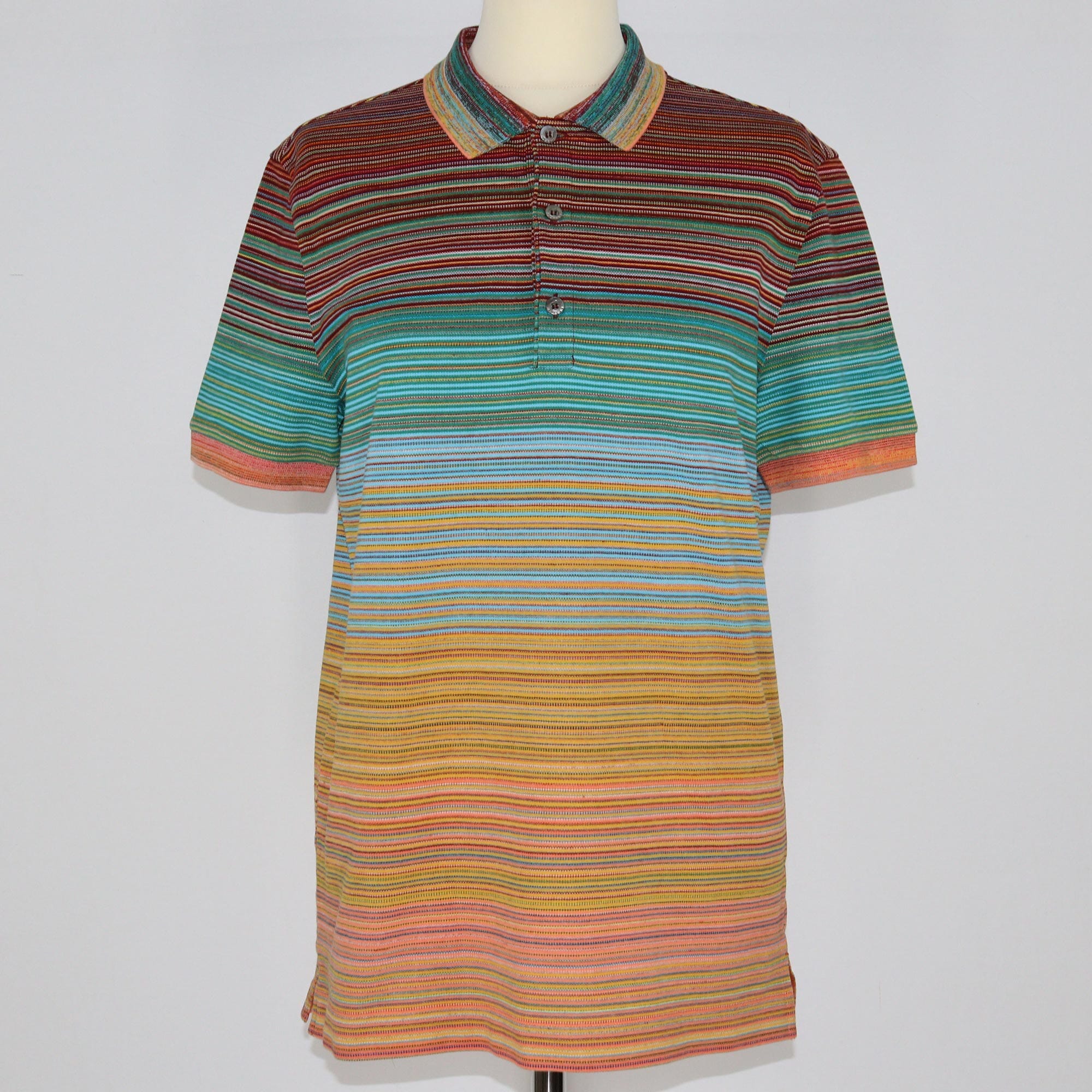 Missoni Multicolor Striped Polo Shirt Clothing Missoni 