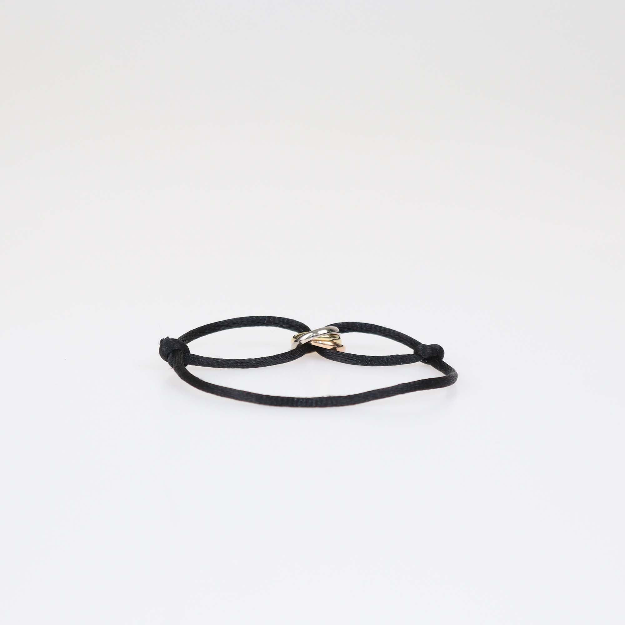 Cartier Trinity Three-Tone 18K Gold Adjustable Cord Bracelet