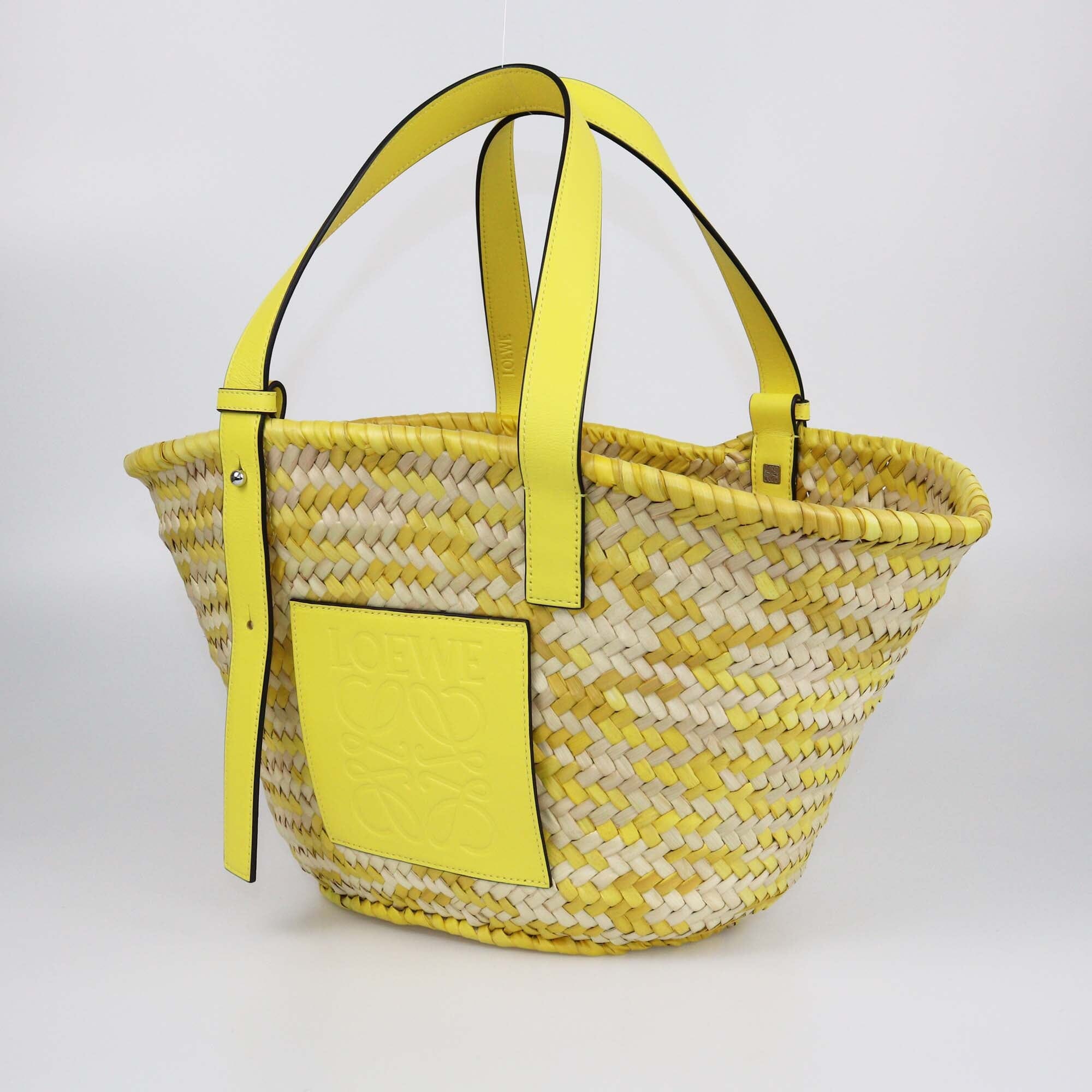 Loewe Yellow Woven Basket Bag Womens Loewe 