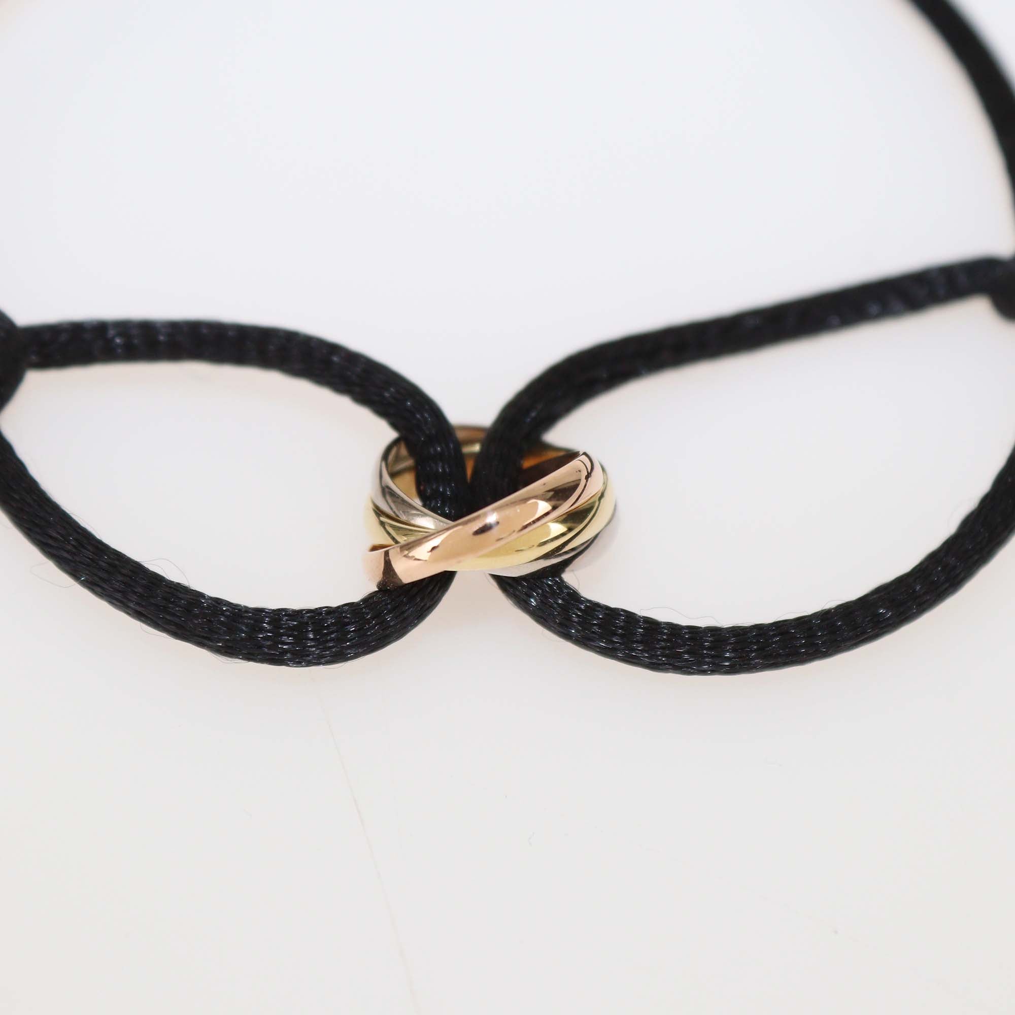 Cartier Trinity Three-Tone 18K Gold Adjustable Cord Bracelet
