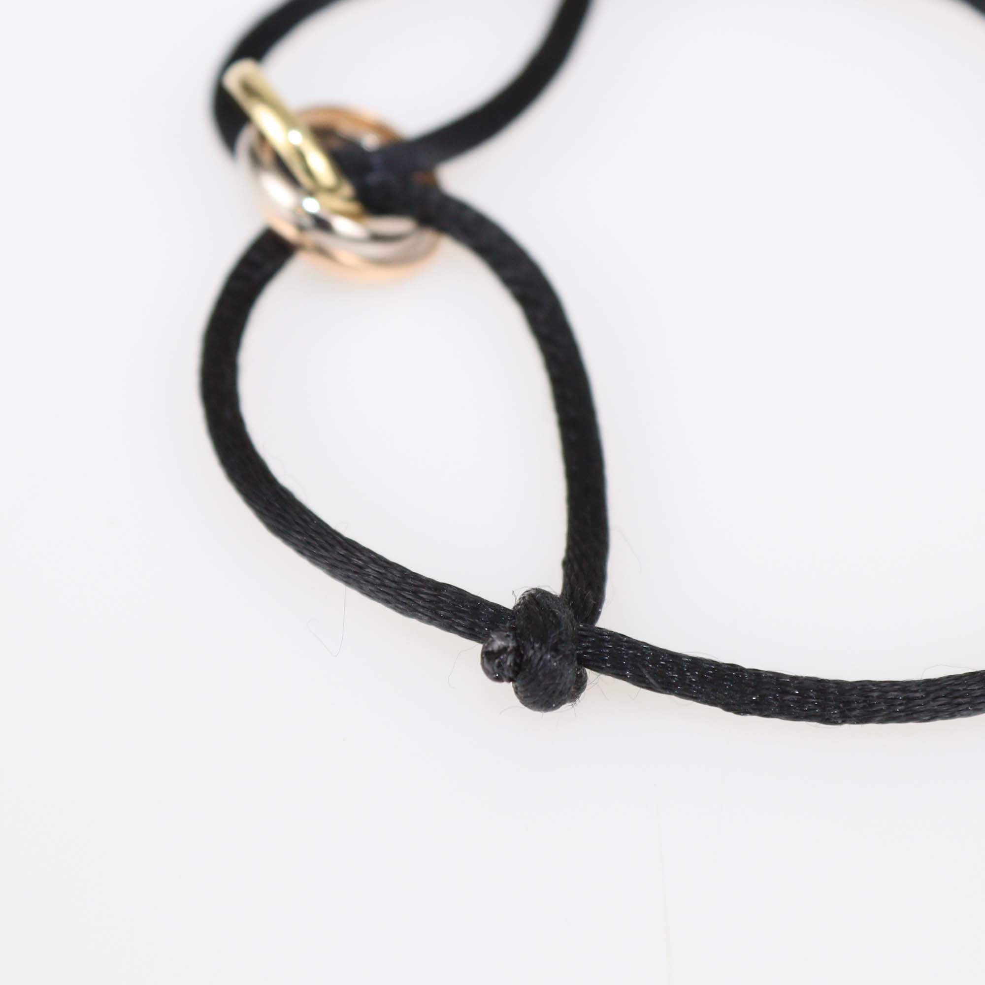 Cartier Trinity Three-Tone 18K Gold Adjustable Cord Bracelet