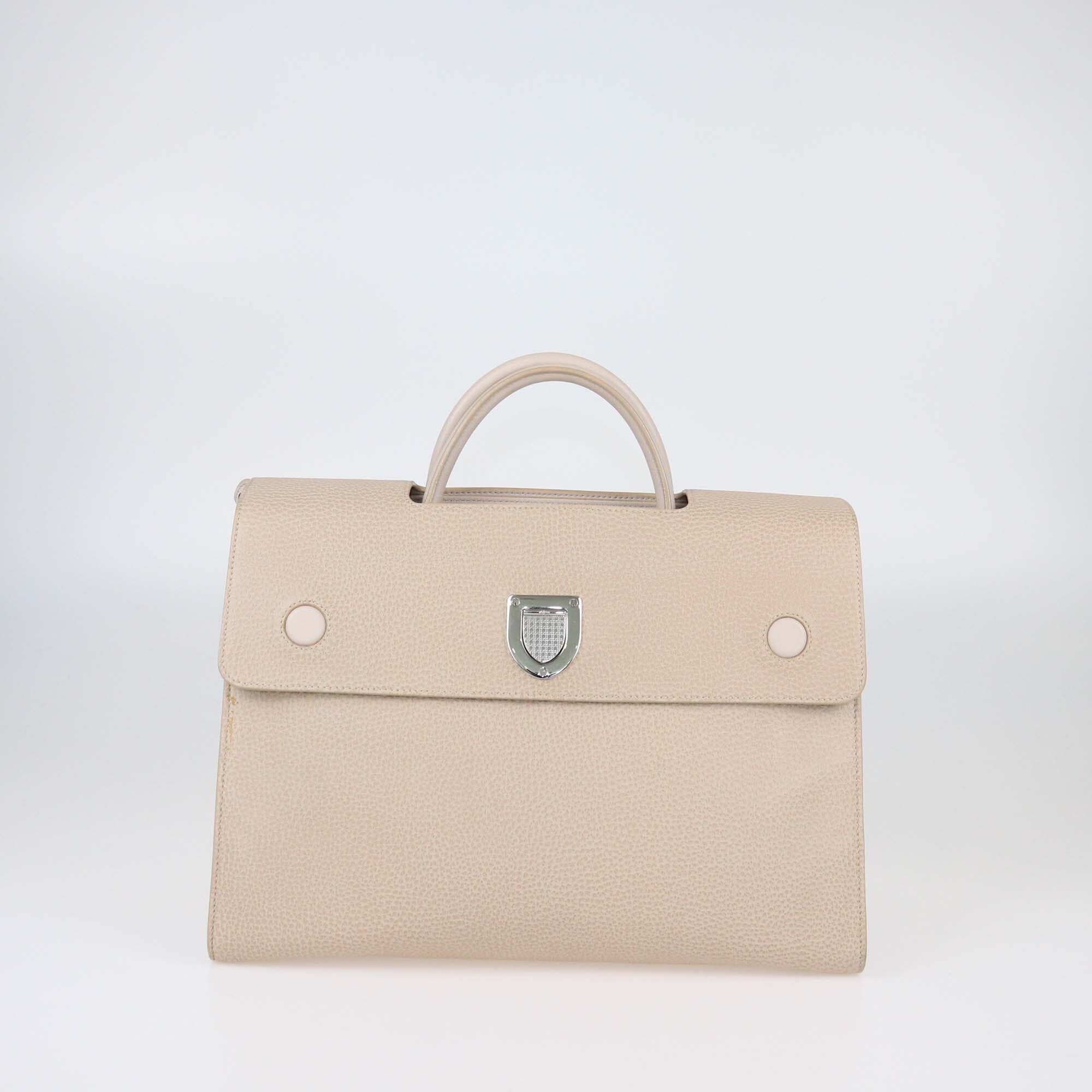 Christian Dior Light Beige Large Diorever Top Handle Bag Womens Christian Dior 